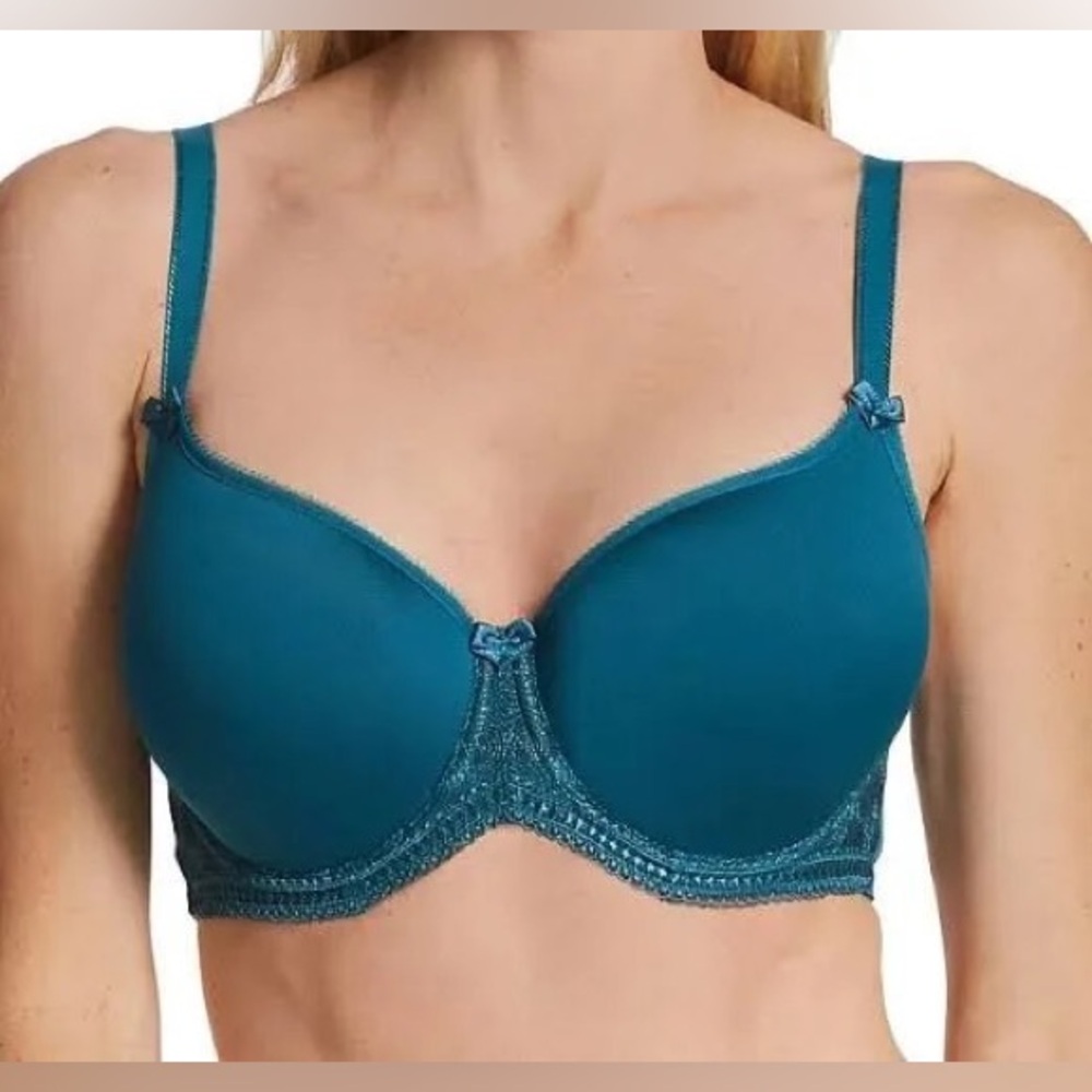 NWT Panache Cari Spacer Bra Blue Jade - Picture 1 of 4